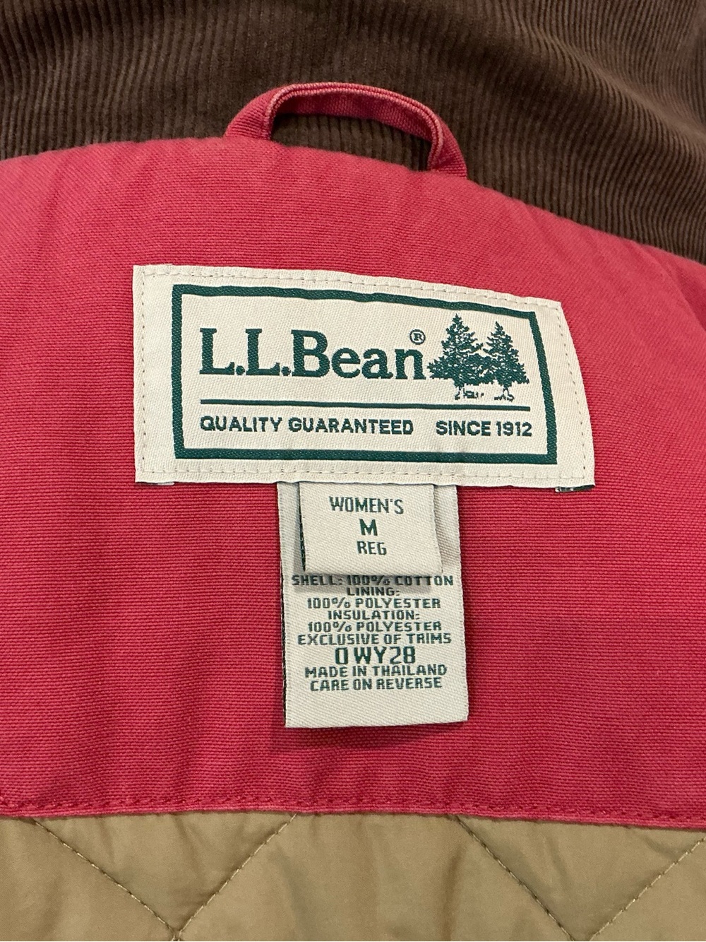Vintage L.L. Bean Canvas/Fully Insulated Barn Coat Size M - Picture 7 of 10